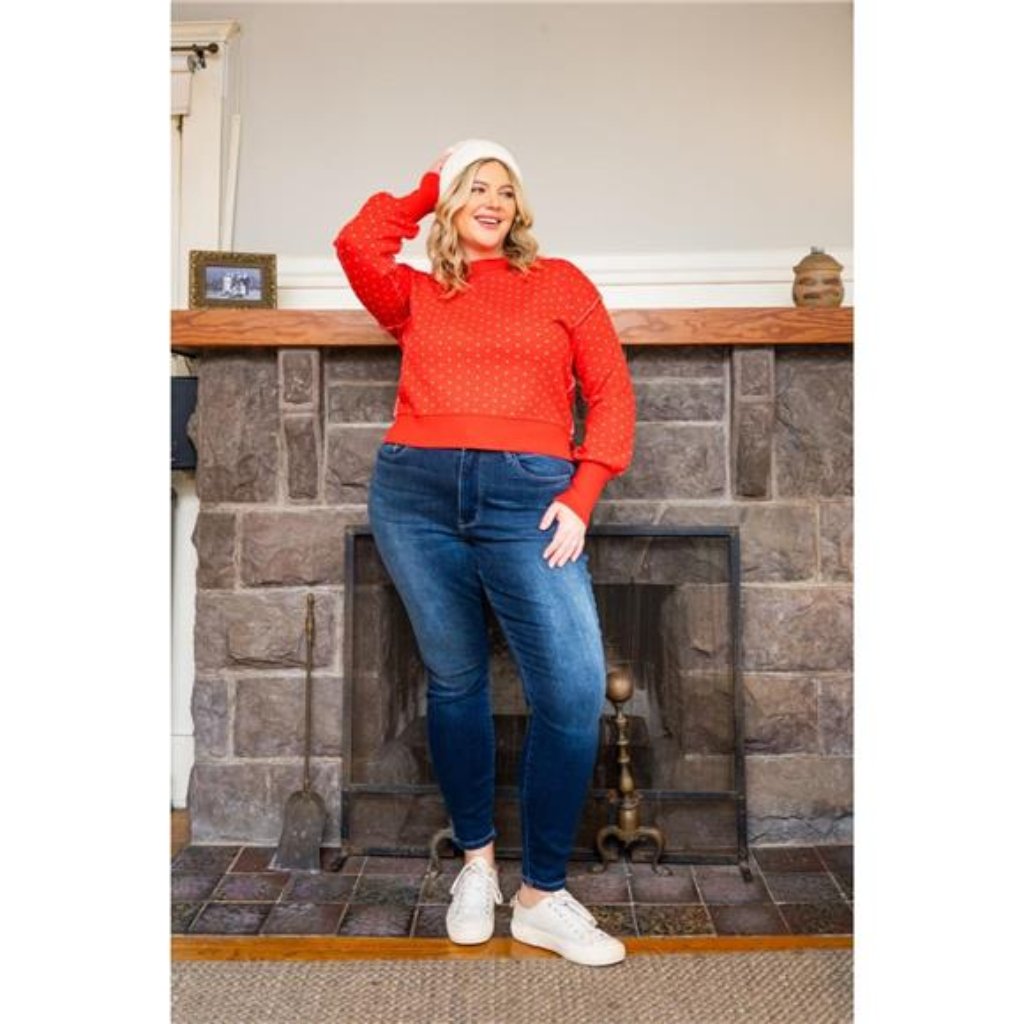 Judy Blue Full Size Washed Thermal Skinny Jeans Plus Size